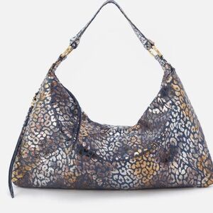 NWOT Hobo Mirror Leopard Leather Shoulder Bag